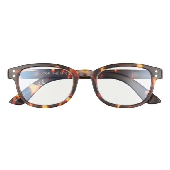 NEW COLORSPEX by CORINNE MCCORMACK tortoise blue light glasses with case - Picture 1 of 5